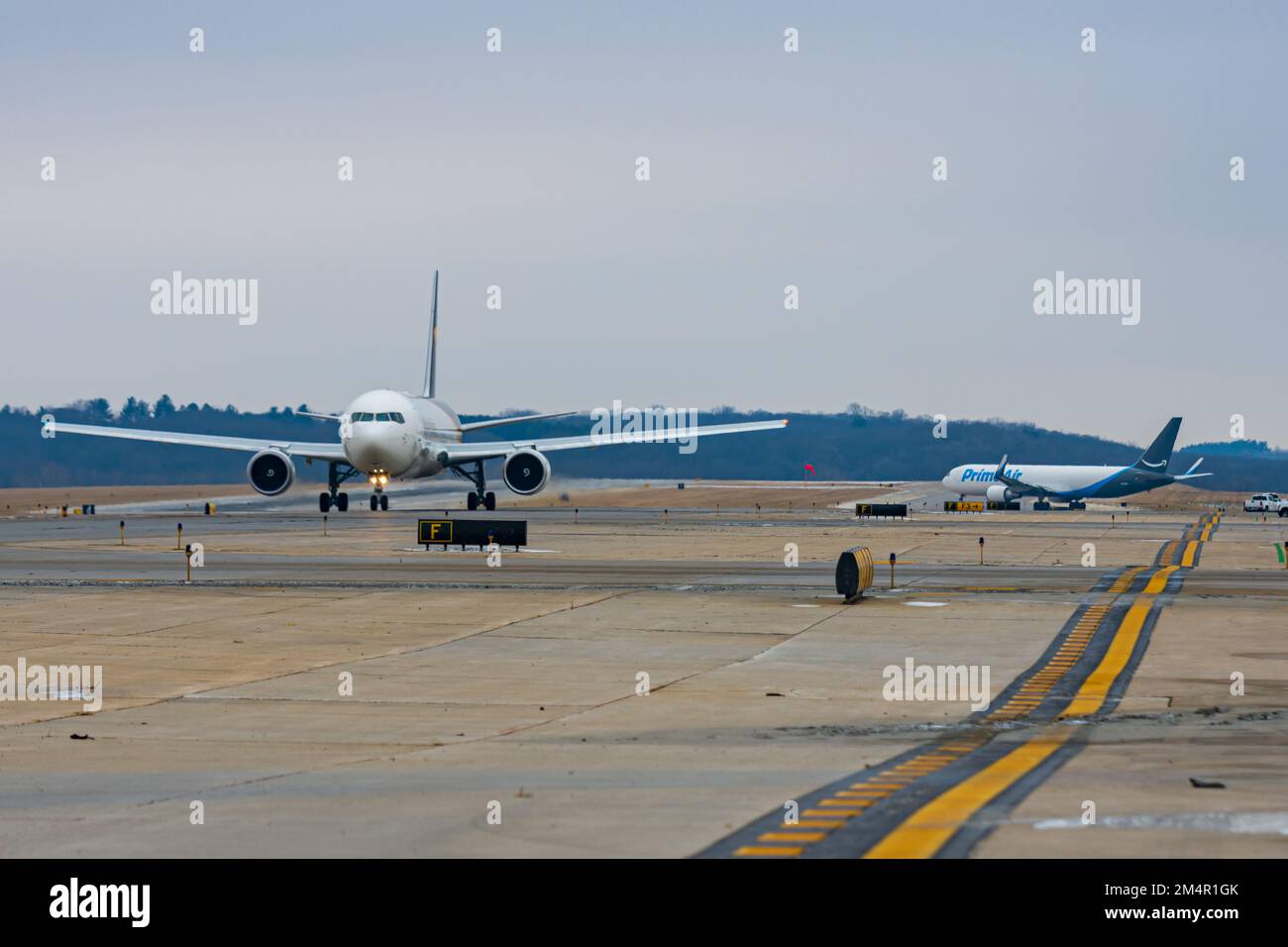 Rockford, IL USA December 21, 2022 United Parcel Service and Amazon
