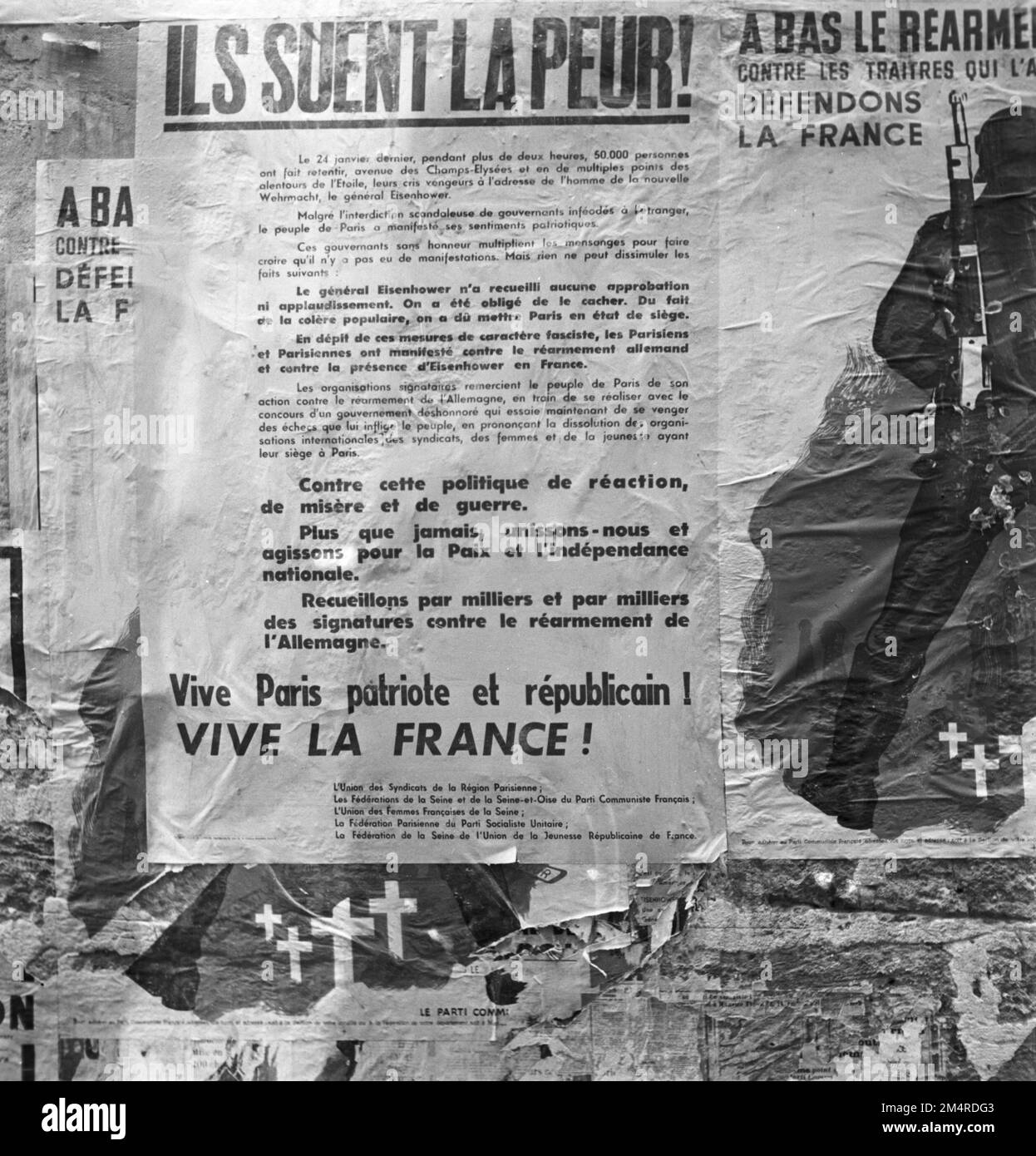 Communist and Anti-Communist Posters. Photographs of Marshall Plan ...