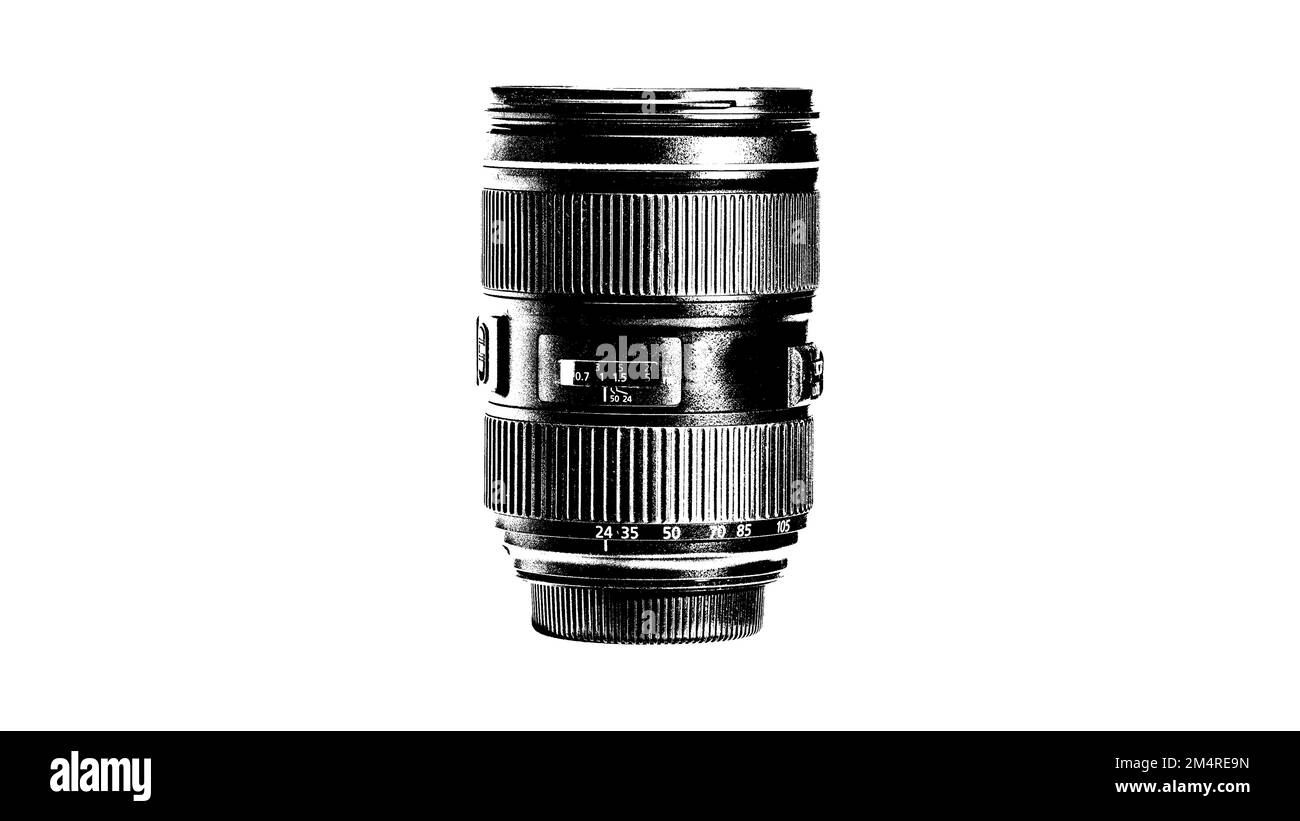 White lens Black and White Stock Photos & Images - Alamy