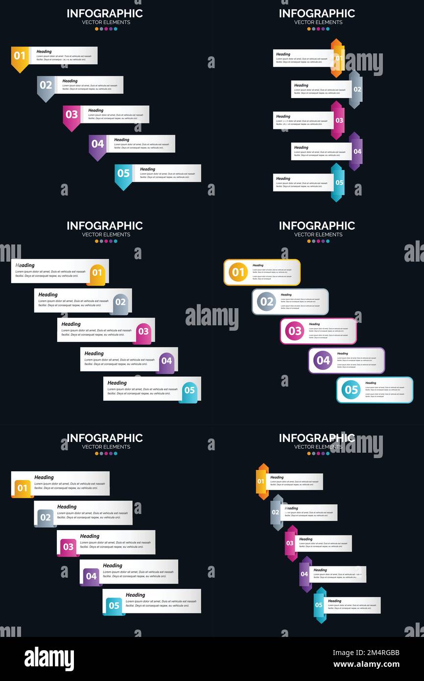 Use vector infographics to highlight key points in your business