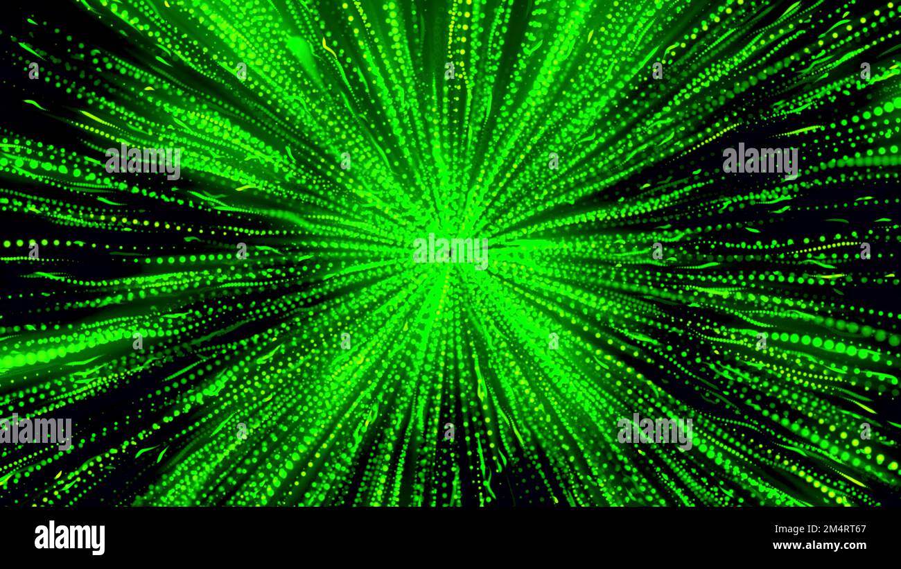 Cosmic energy being absorbed by one black hole on a black space ...