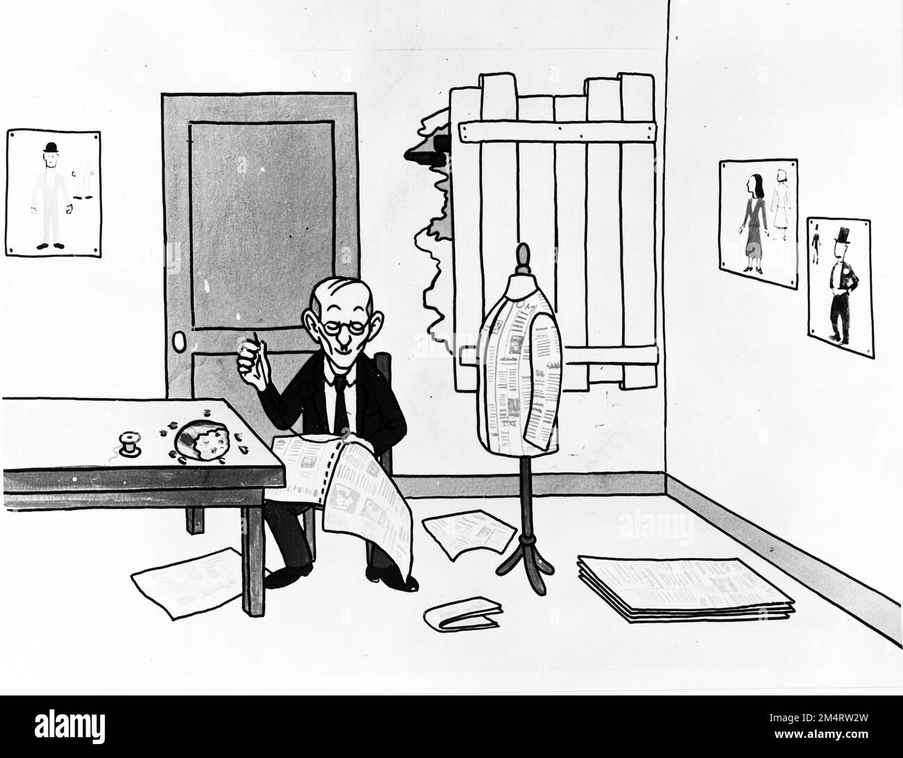 Stills from Cartoon film "A Story of Recovery". Photographs of Marshall