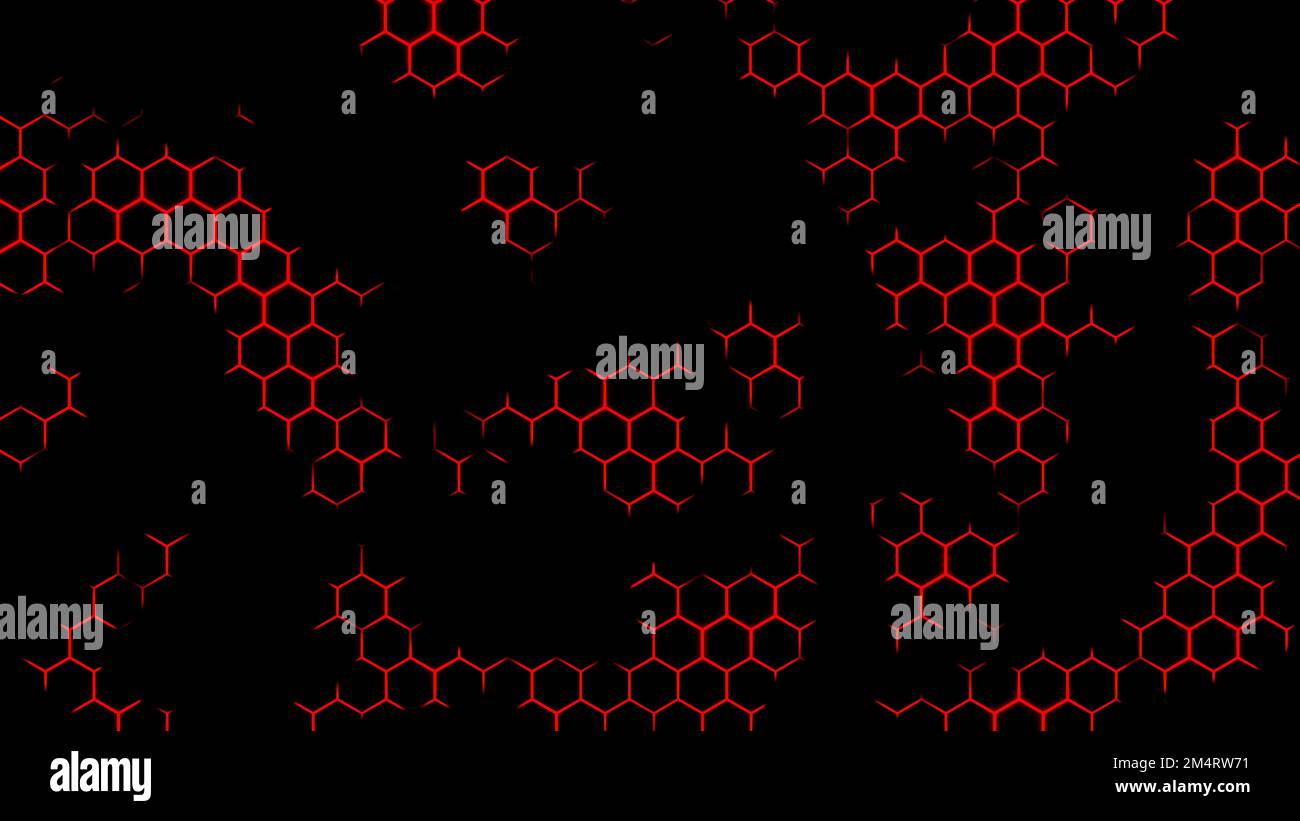 Futuristic surface concept with hexagons. Design. Trendy sci fi technology background with hexagonal pattern Stock Photo