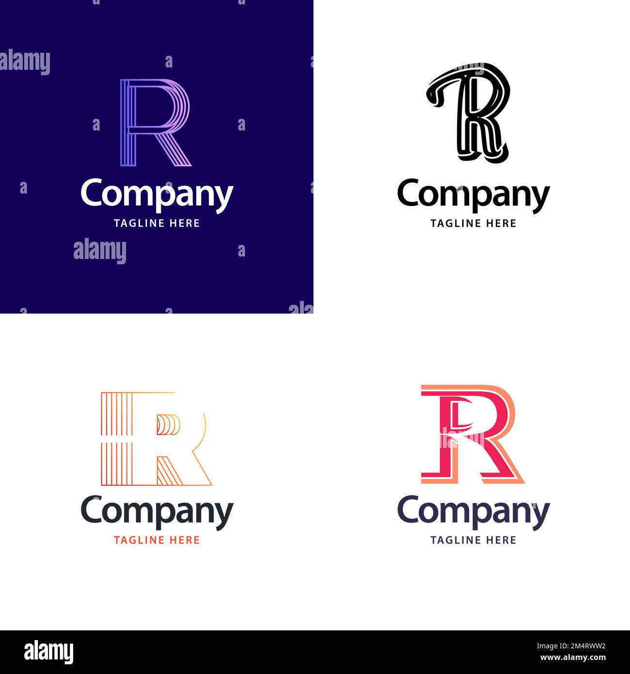 Letter R Big Logo Pack Design Creative Modern logos design for your