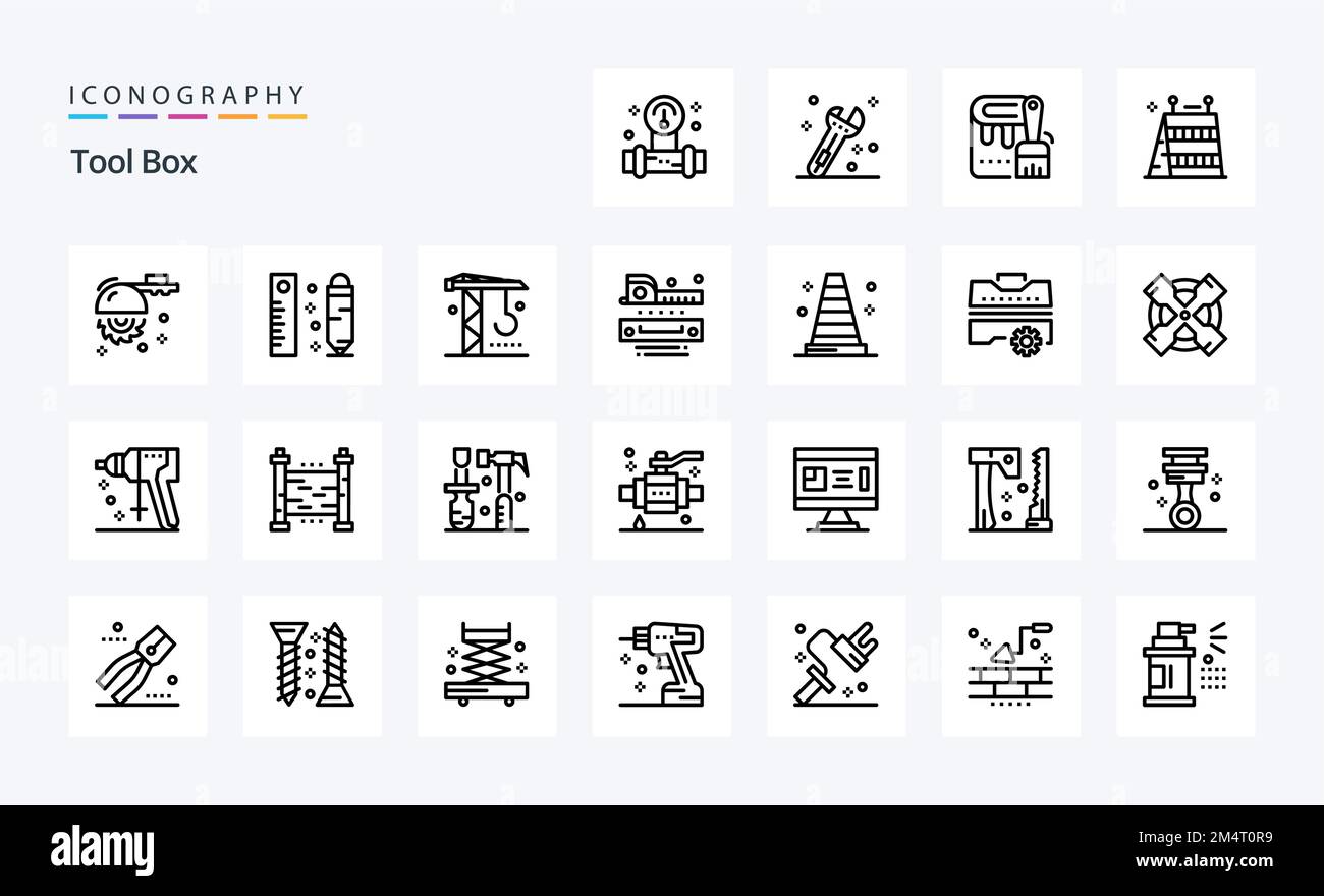 Toolbox line drawing hi-res stock photography and images - Alamy