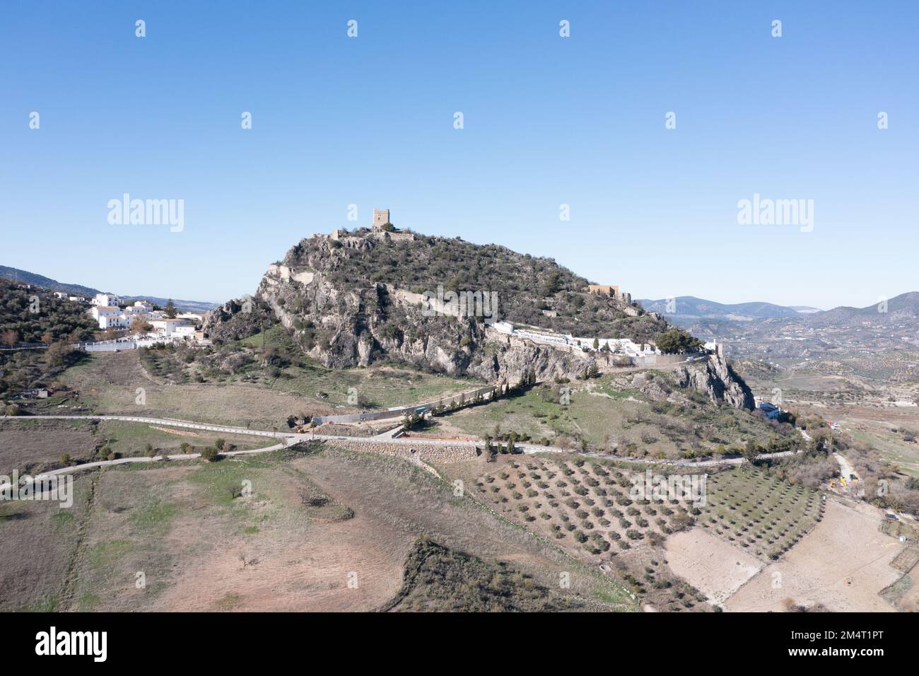 Castle of Zahara de la Sierra and Zahara de la Sierra village, a famous ...