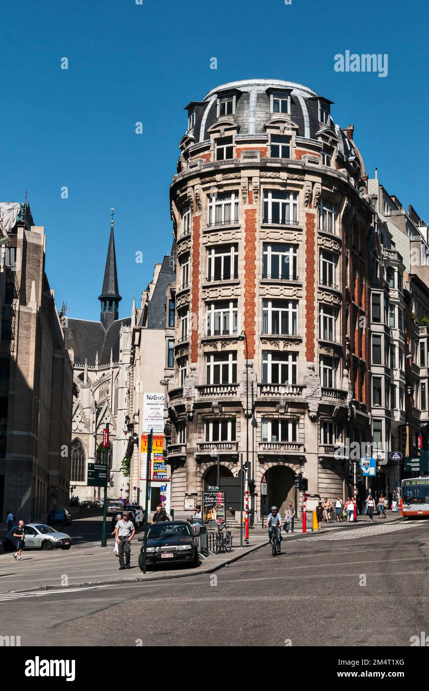 Original semicircular Brussels building, Belgium, Europa Stock Photo