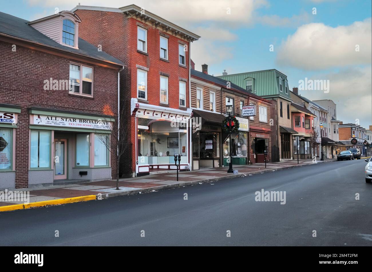 Street,,Bristol, Pennsylvania, USA Stock Photo