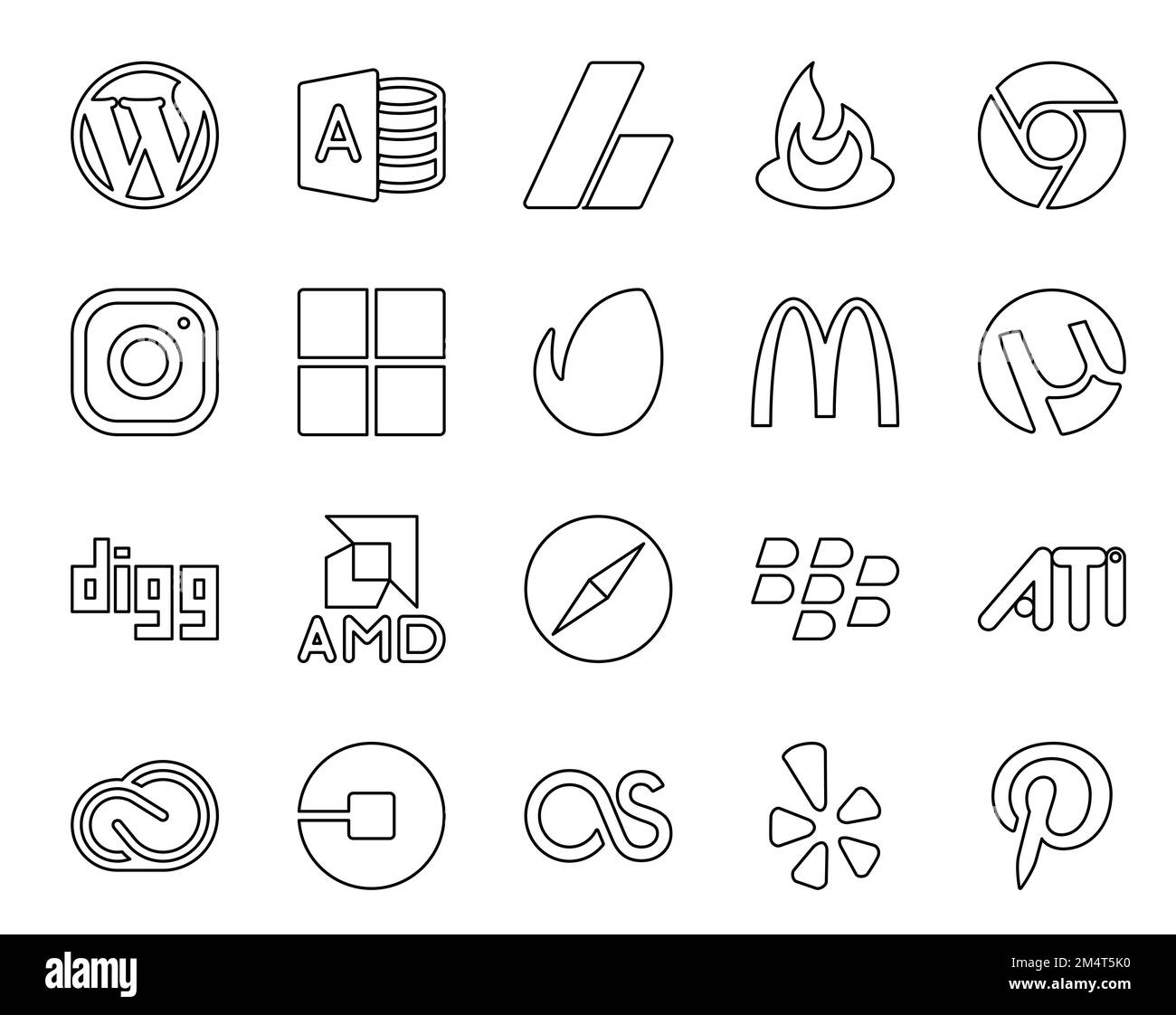 20 Social Media Icon Pack Including ati. browser. microsoft. safari