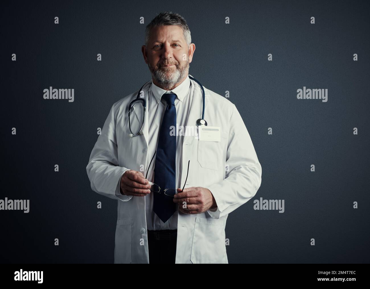 Lets see about getting you back on your feet. Studio portrait of a ...