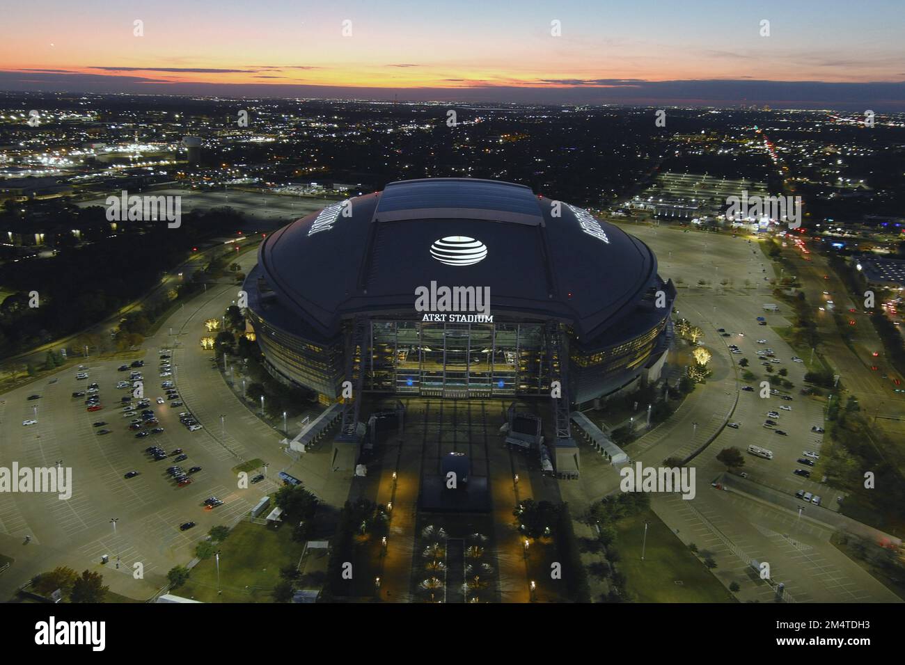 Arlington, United States. 20th Dec, 2022. A general overall aerial view ...