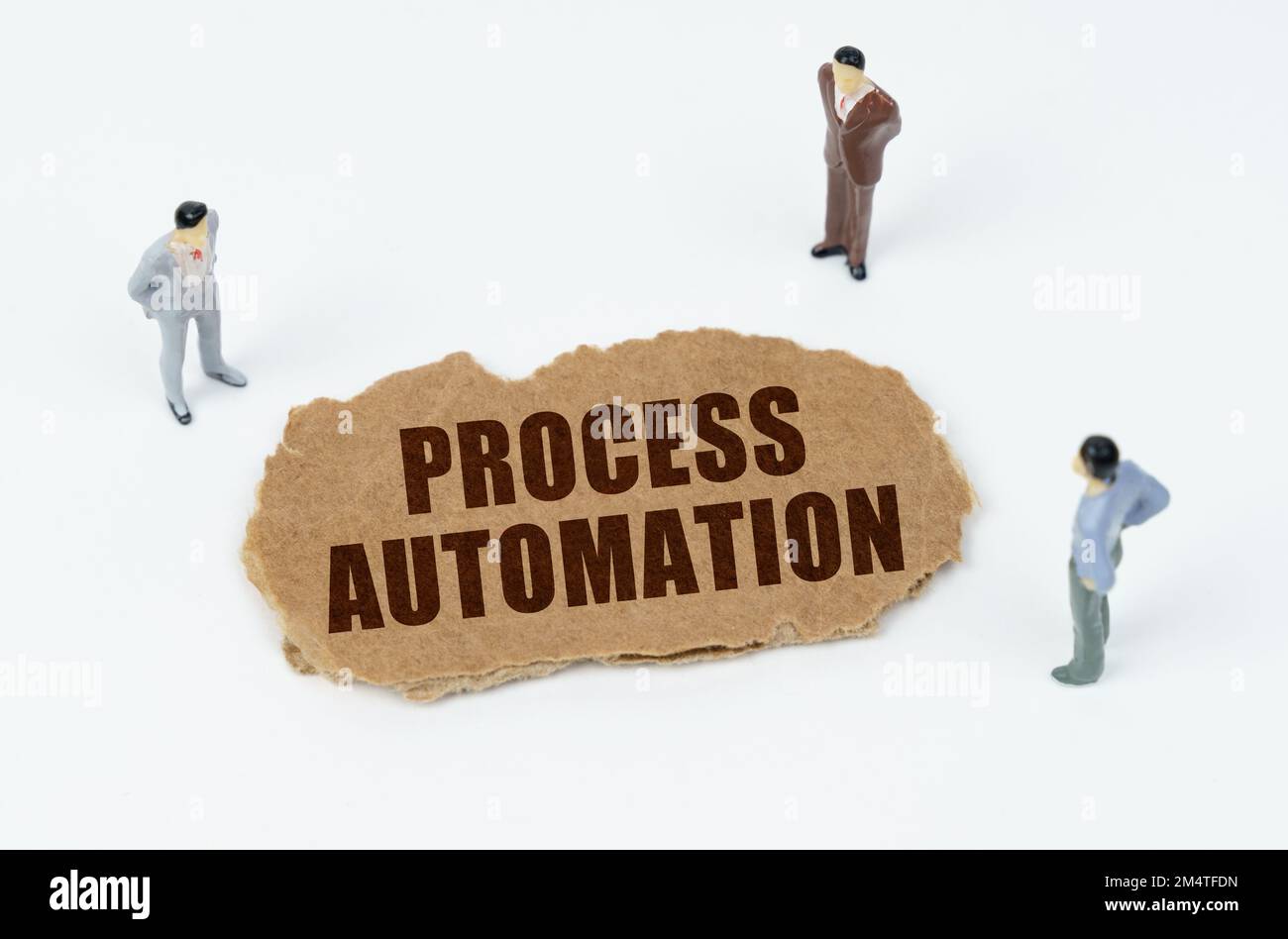 Economy and business concept. On a white background, figures of ...