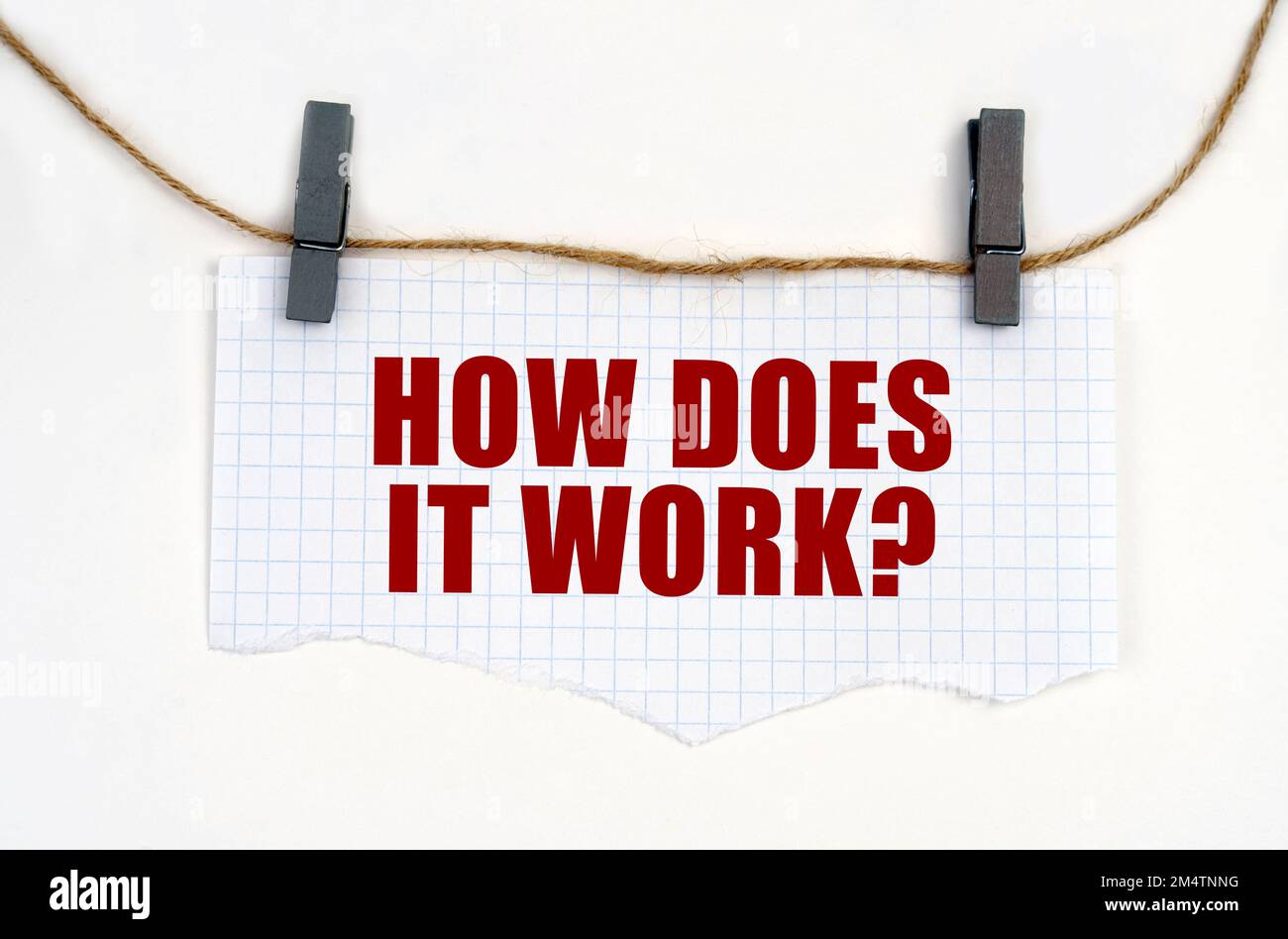 Business and education concept. A sheet of paper with the inscription