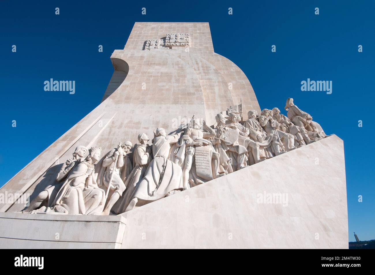 Padrao dos Descobrimentos (Monument to the Discoveries) in Belem district, Lisbon, Portugal Stock Photo