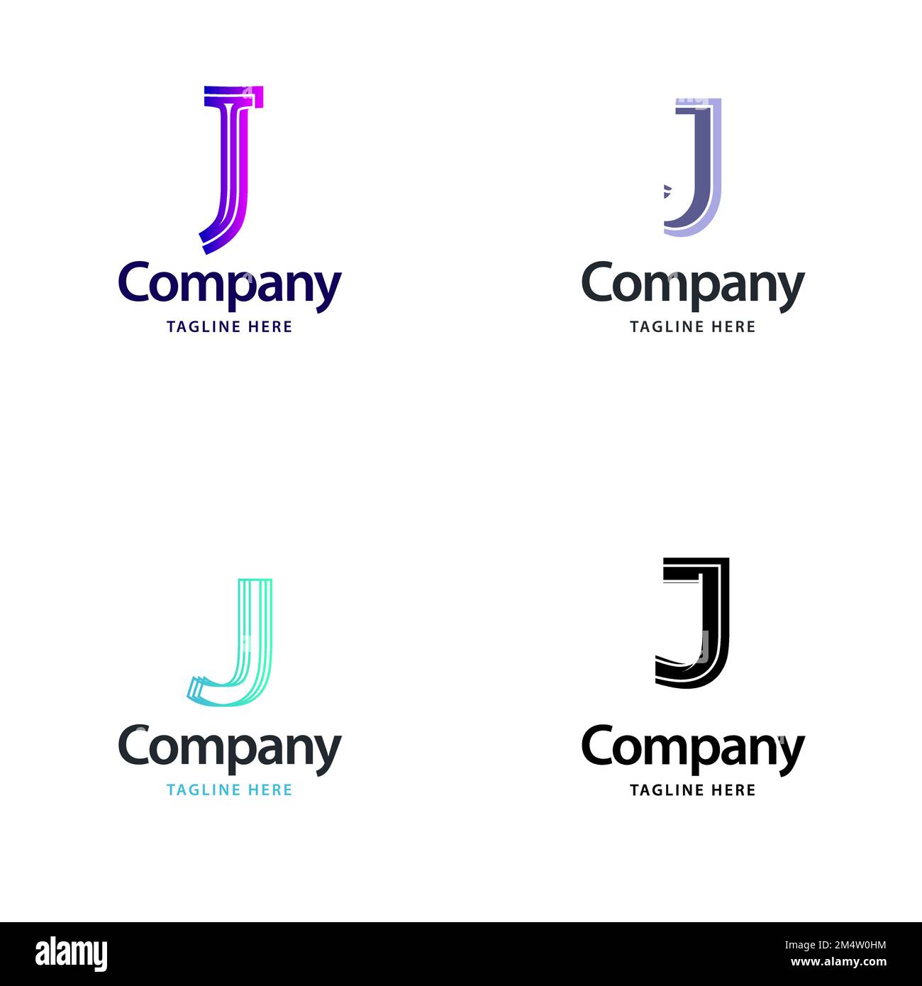 Letter J Big Logo Pack Design Creative Modern logos design for your