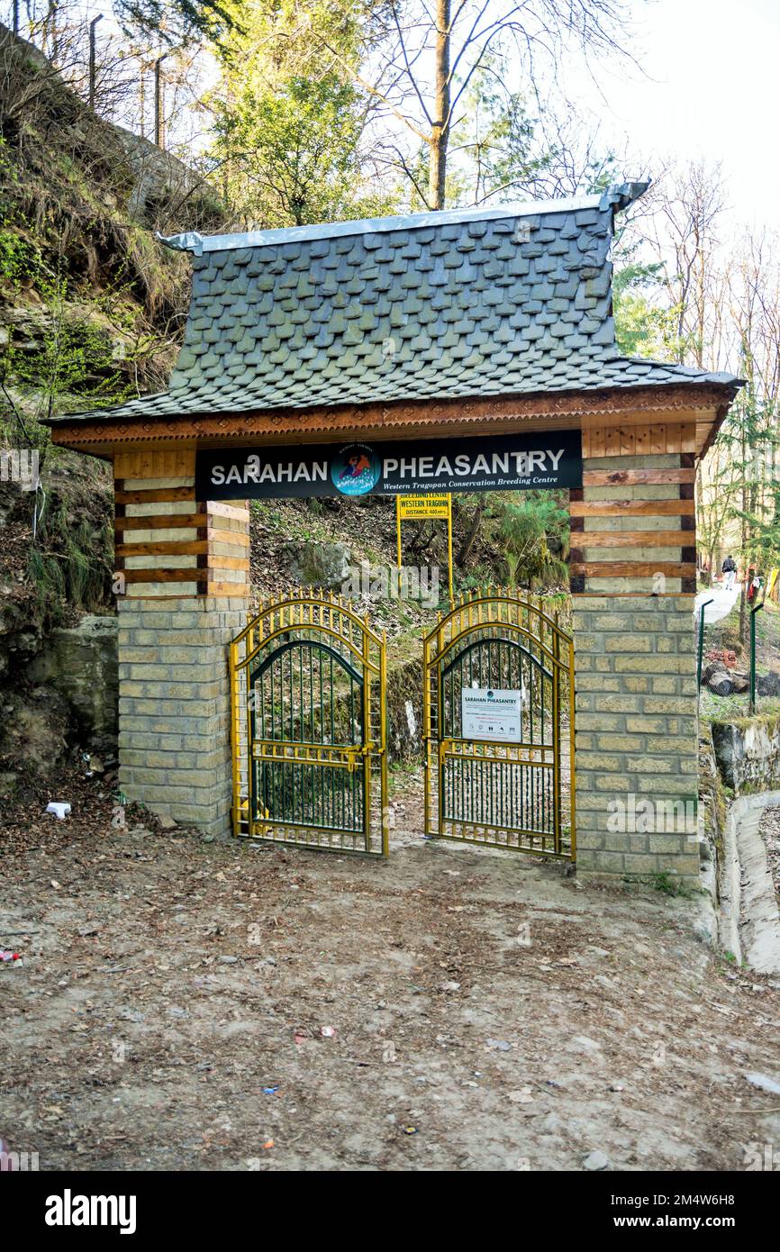 Sarahan Pheasantry Zoo, Sarahan, Kinnaur gateway, Sirmaur district, Himachal Pradesh, India Stock Photo