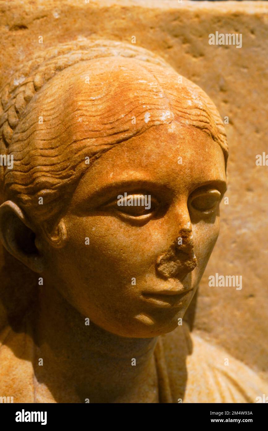 Archaeological artifact on display at the Archaeological Museum, Chania