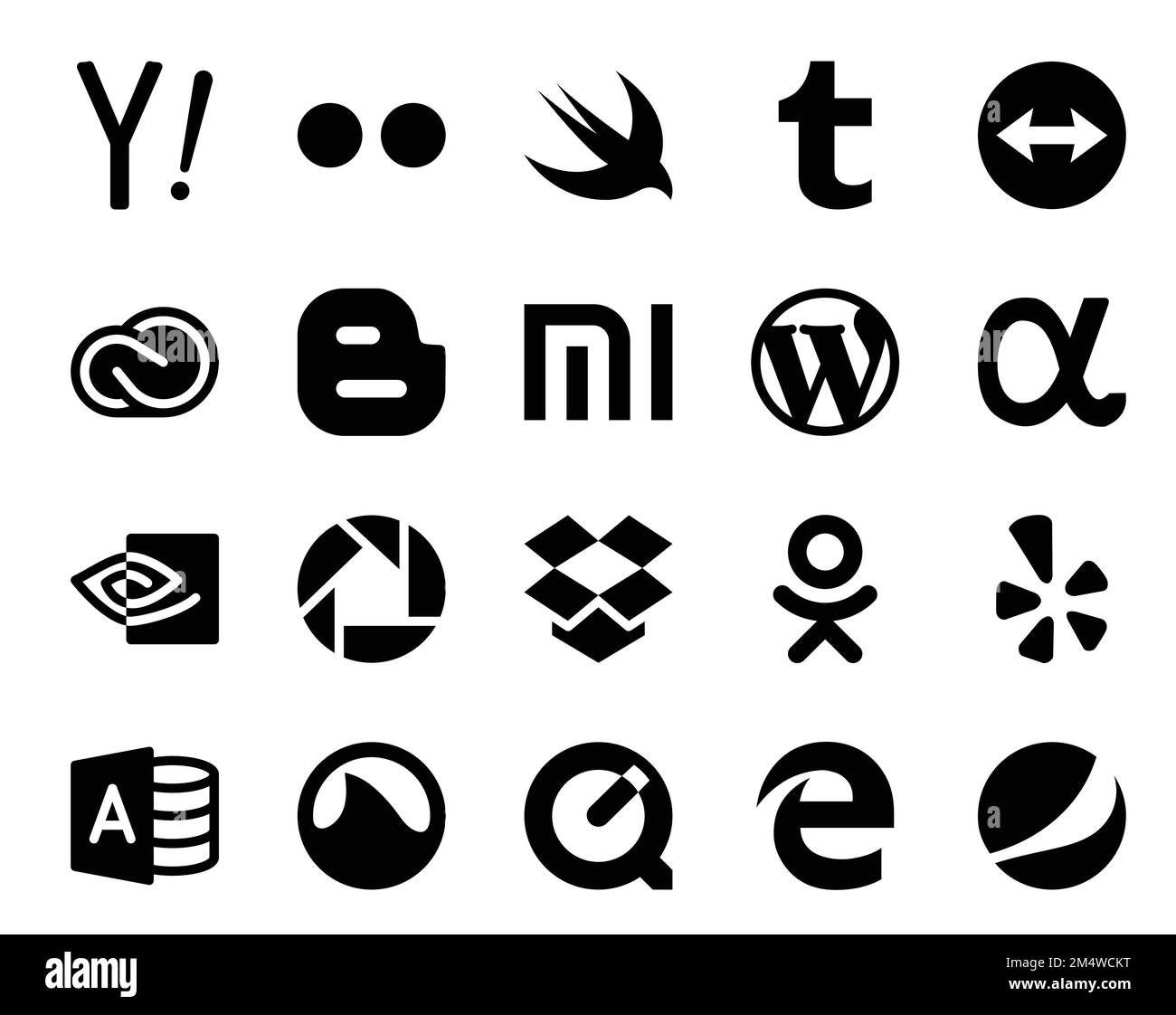 20 Social Media Icon Pack Including odnoklassniki. picasa. adobe