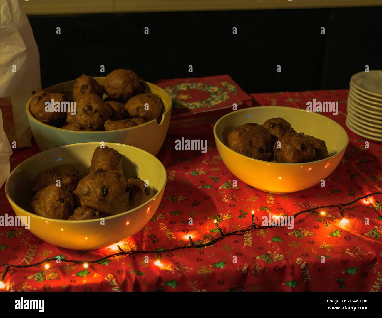 delicious raisin balls or oil balls filled with raisins for the