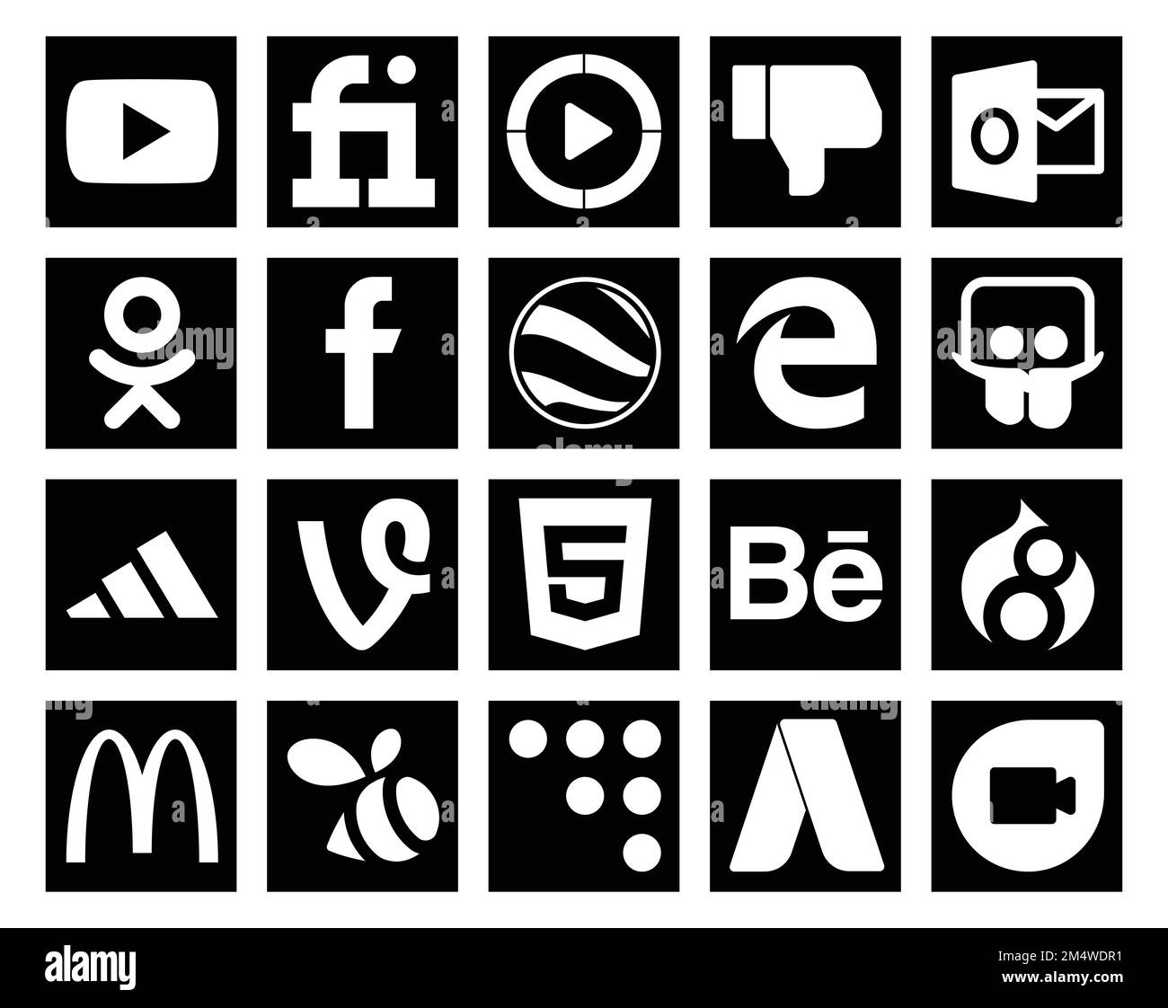 Facebook Icon Black And White Vector Png
