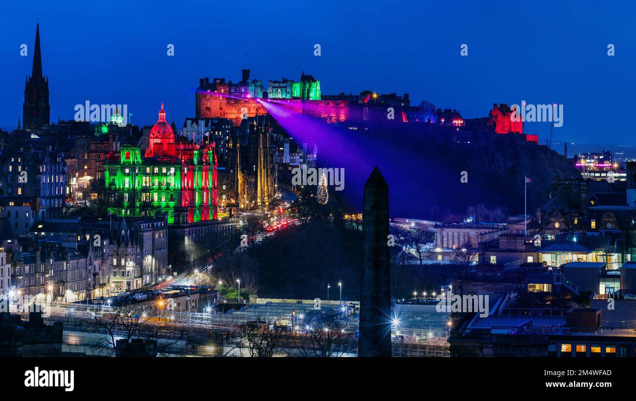 Landscape scene in the capital of Scotland: Edinburgh Stock Photo - Alamy