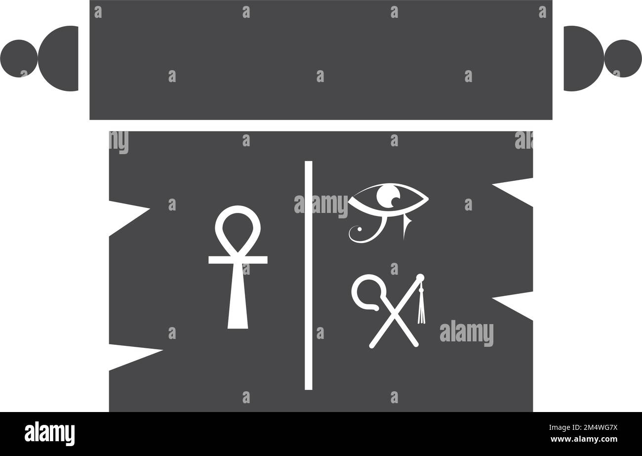 Egyptian papyrus scroll Stock Vector Images - Alamy