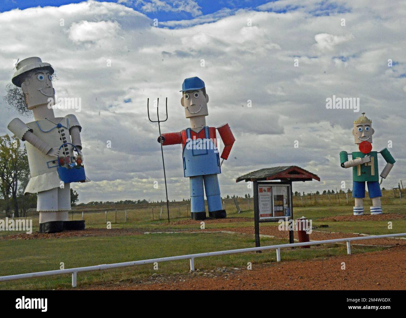 The Tin Family Enchanted Highway Sculptures in Regent North Dakota