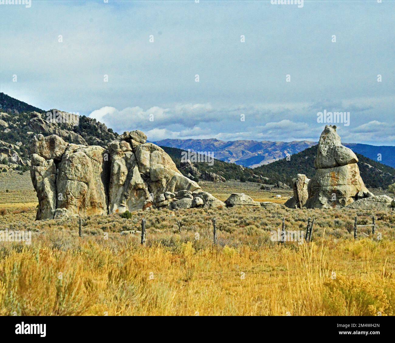 City of Rocks National Reserve Stock Photo