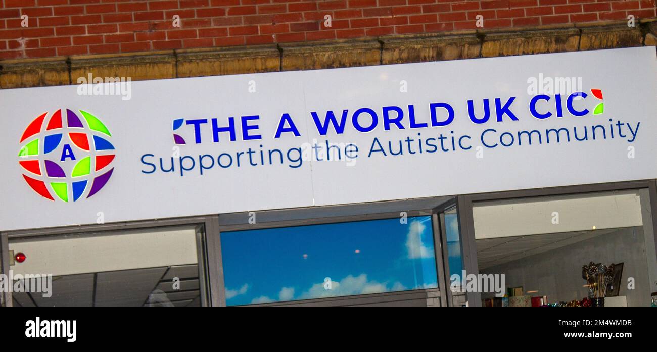 The A World UK CIC , Supporting the Autistic Community Shop sign in