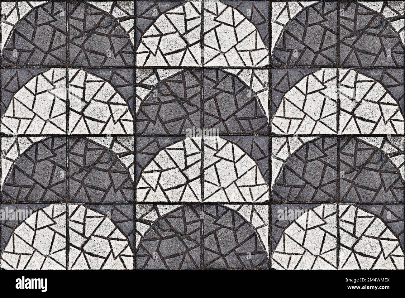 Black and white textured concrete blocks on floor Stock Photo Alamy