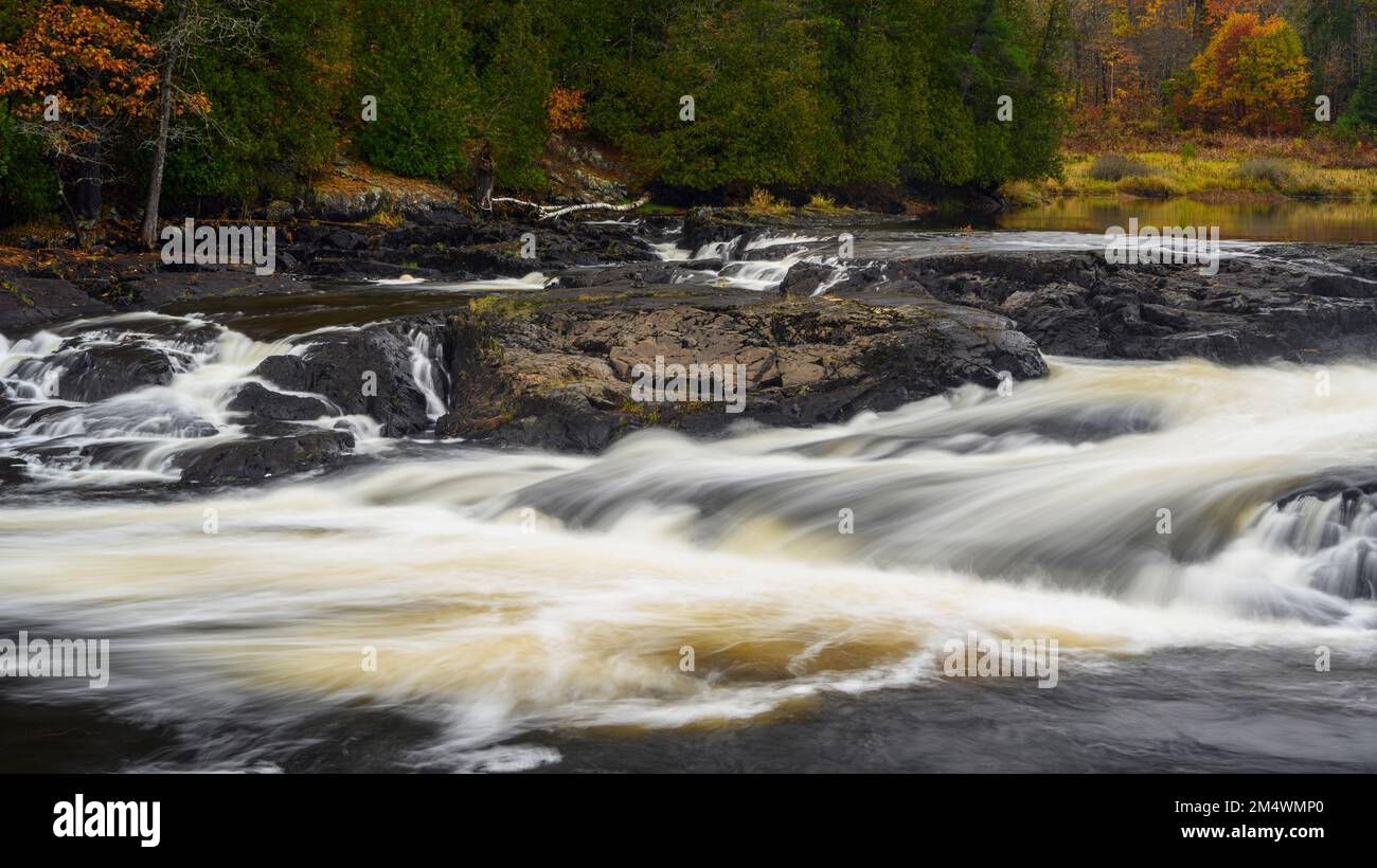 Kennebec Falls, the Serpent River, Serpent River First Nation, Ontario