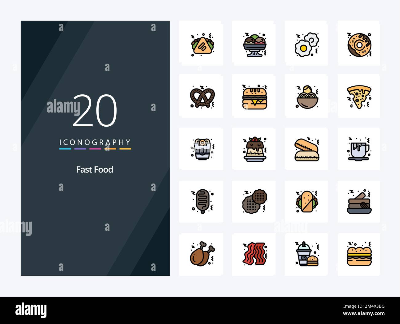20-fast-food-line-filled-icon-for-presentation-stock-vector-image-art