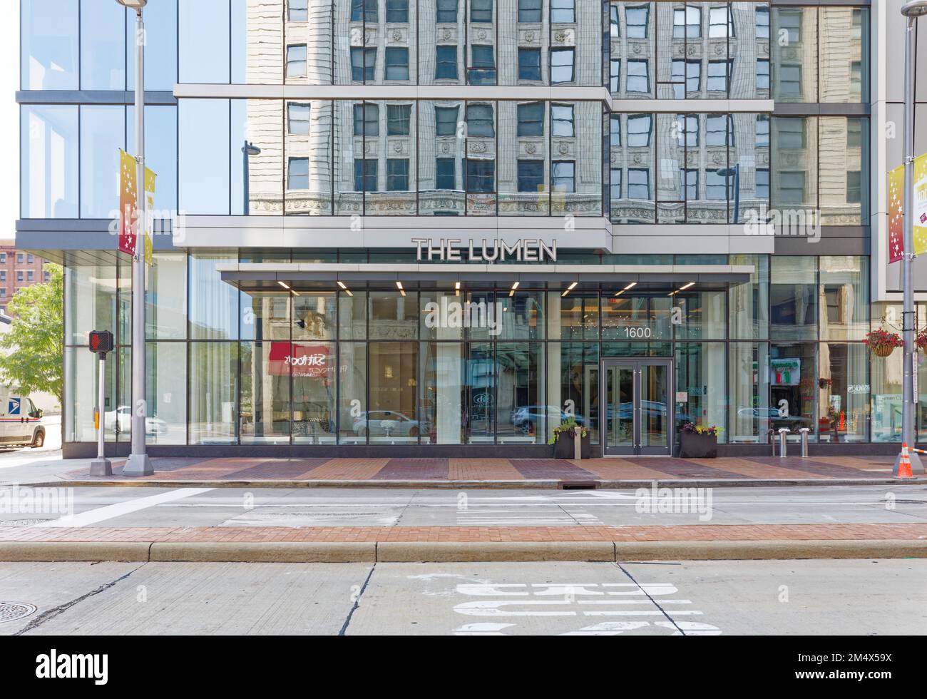 Playhouse Square Foundation built Lumen, a modern glass apartment tower