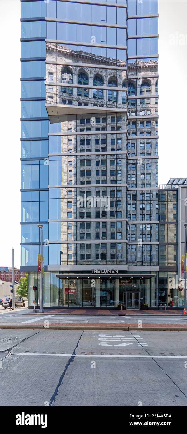Playhouse Square Foundation built Lumen, a modern glass apartment tower