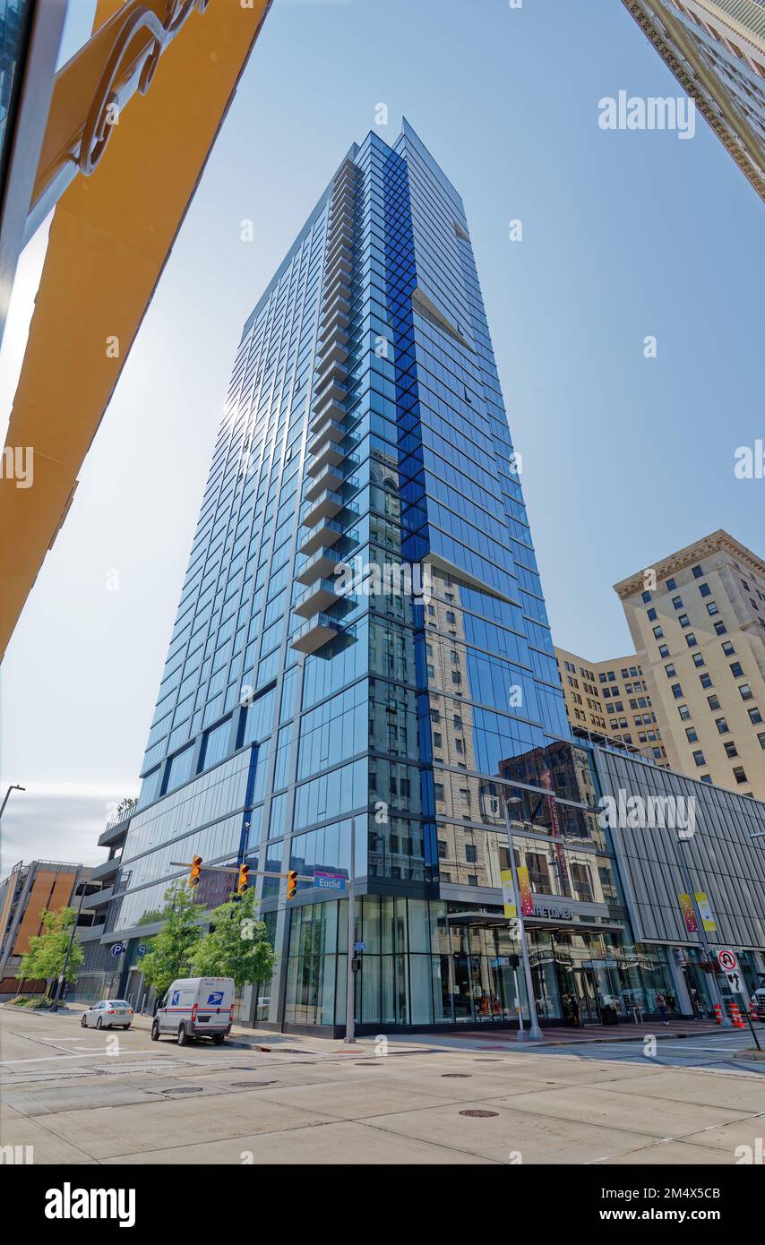 Playhouse Square Foundation built Lumen, a modern glass apartment tower