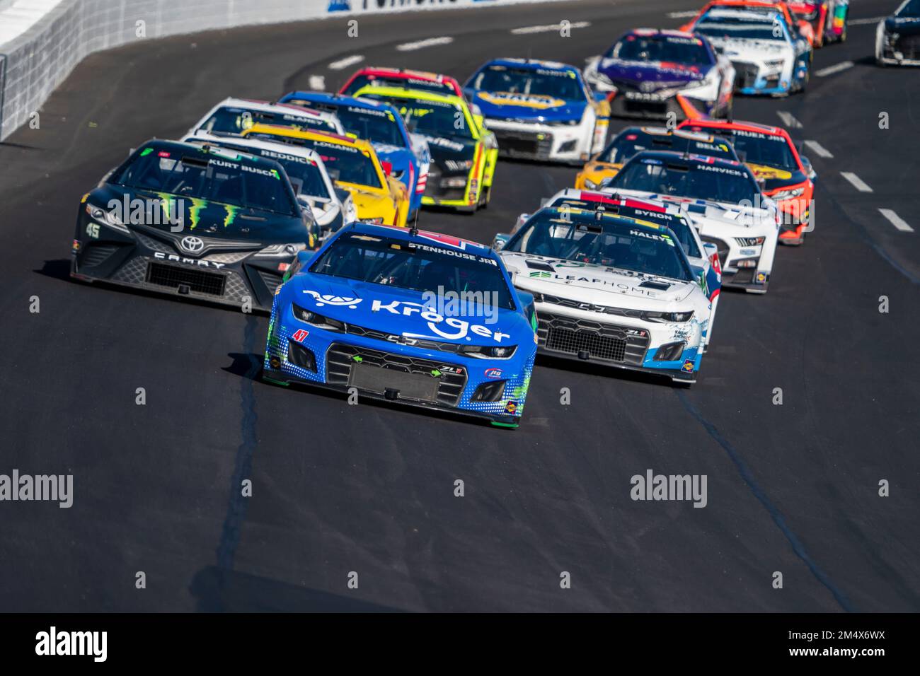 Hampton, GA, USA. 20th Mar, 2022. Ricky Stenhouse Jr. races for