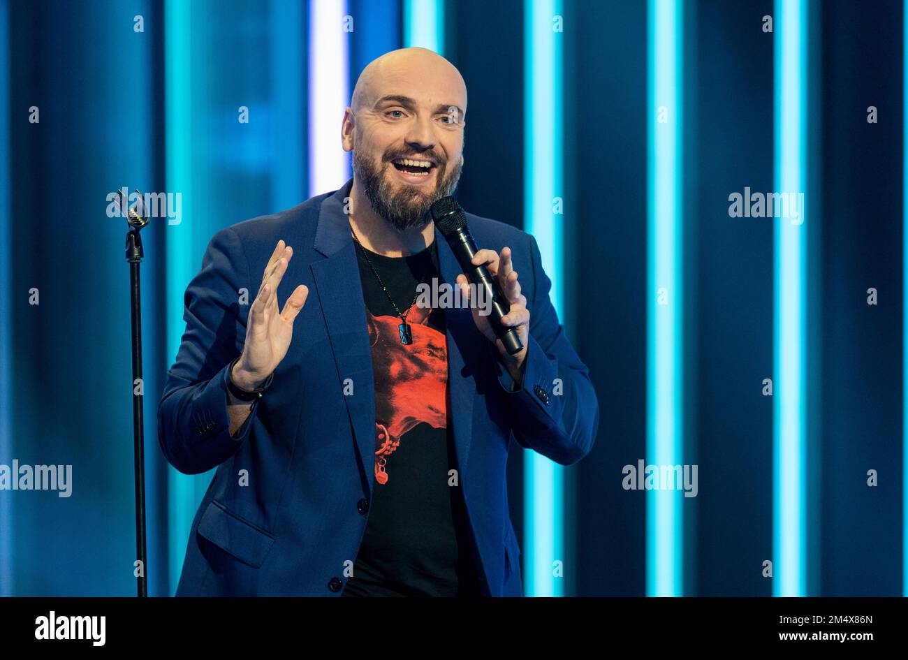 Berlin, Germany. 12th Dec, 2022. Comedian Ingmar Stadelmann is on stage ...