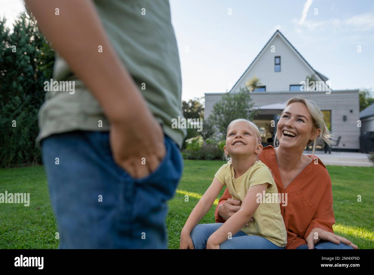 Happy mother children hi-res stock photography and images - Alamy