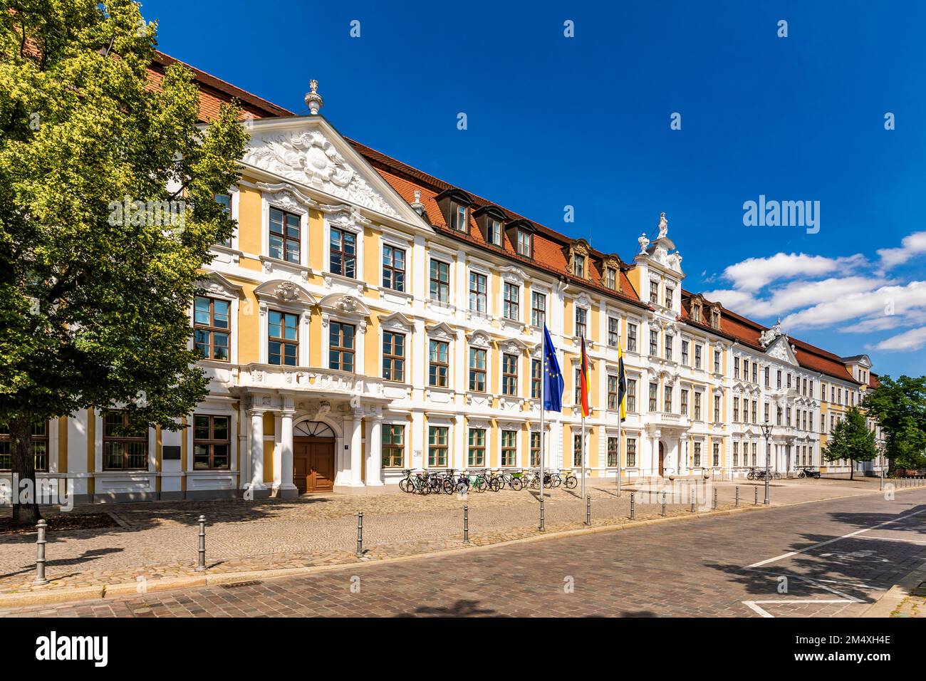 Germany, Saxony-Anhalt, Magdeburg, Facade of parliament building Stock Photo