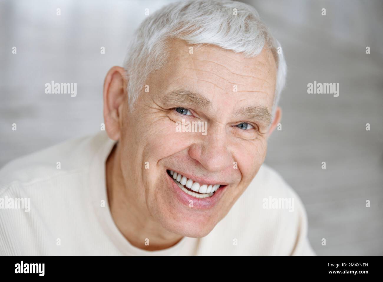 Happy Senior Man With White Hair Stock Photo Alamy happy-senior-man-with-white-hair-stock-photo-alamy