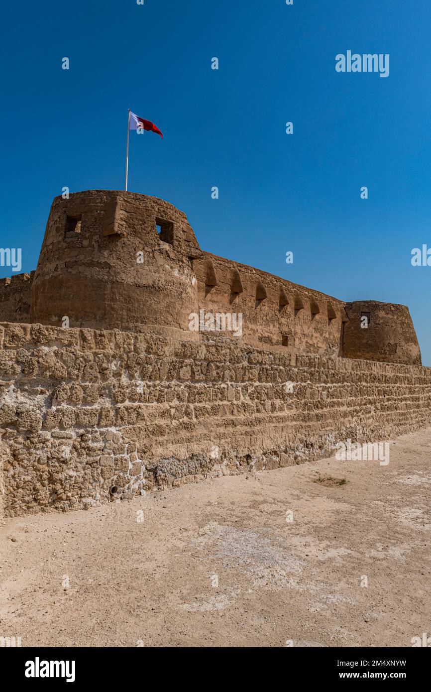 Bahrain, Muharraq Governorate, Arad, Exterior of historic Arad Fort ...