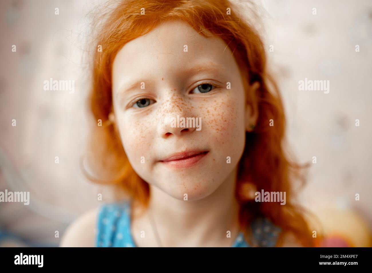 Freckled Redhead Girl Smile Smiling Cute Girl With Freckles On Face Freckled Redhead Girl Smile Smiling Cute Girl With Freckles On Face