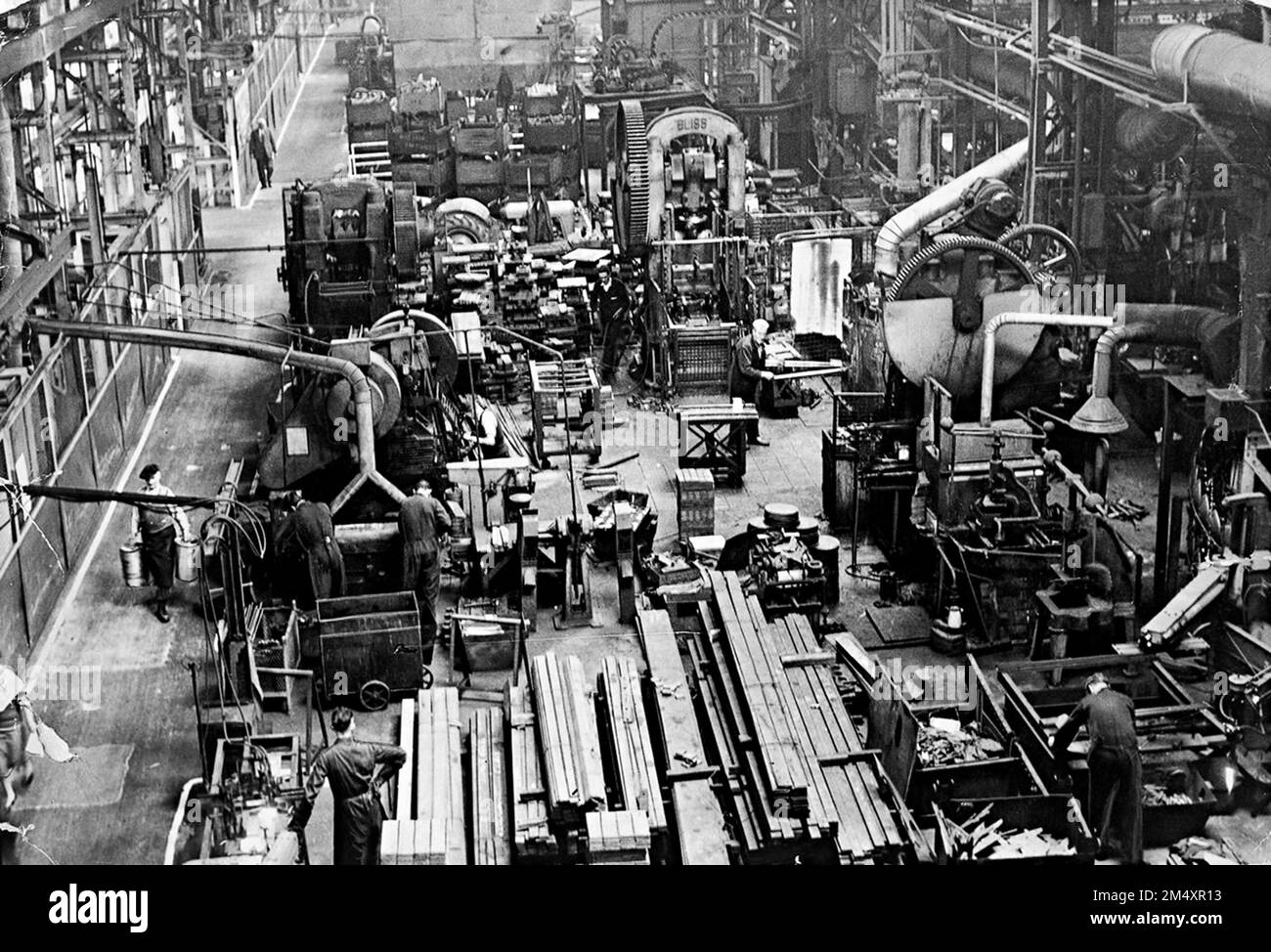 The Engine Room Rubery Owen & Co Ltd, Kings Hill works, Darlaston 30 Sep 1958 Stock Photo