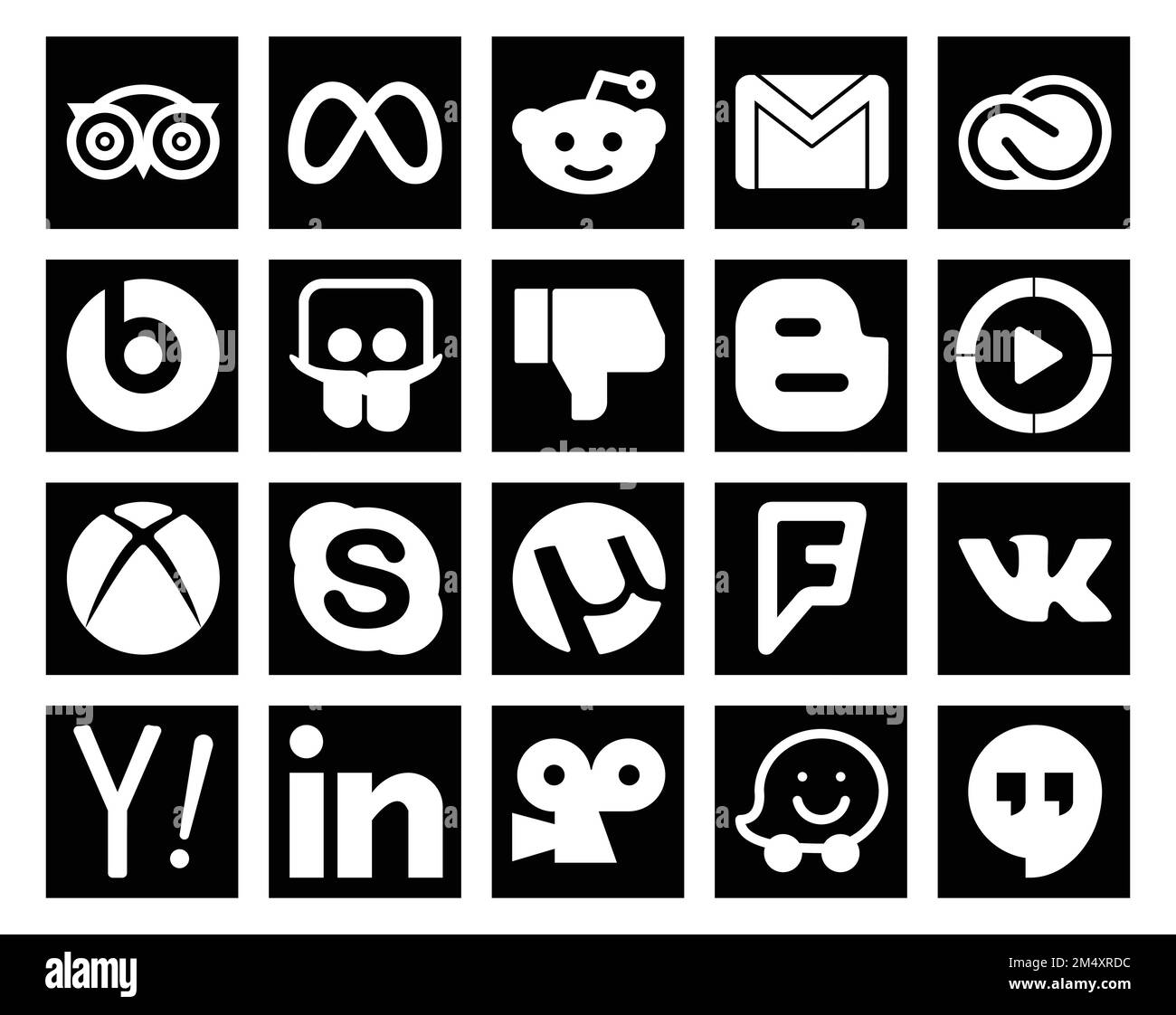 20 Social Media Icon Pack Including xbox. windows media player