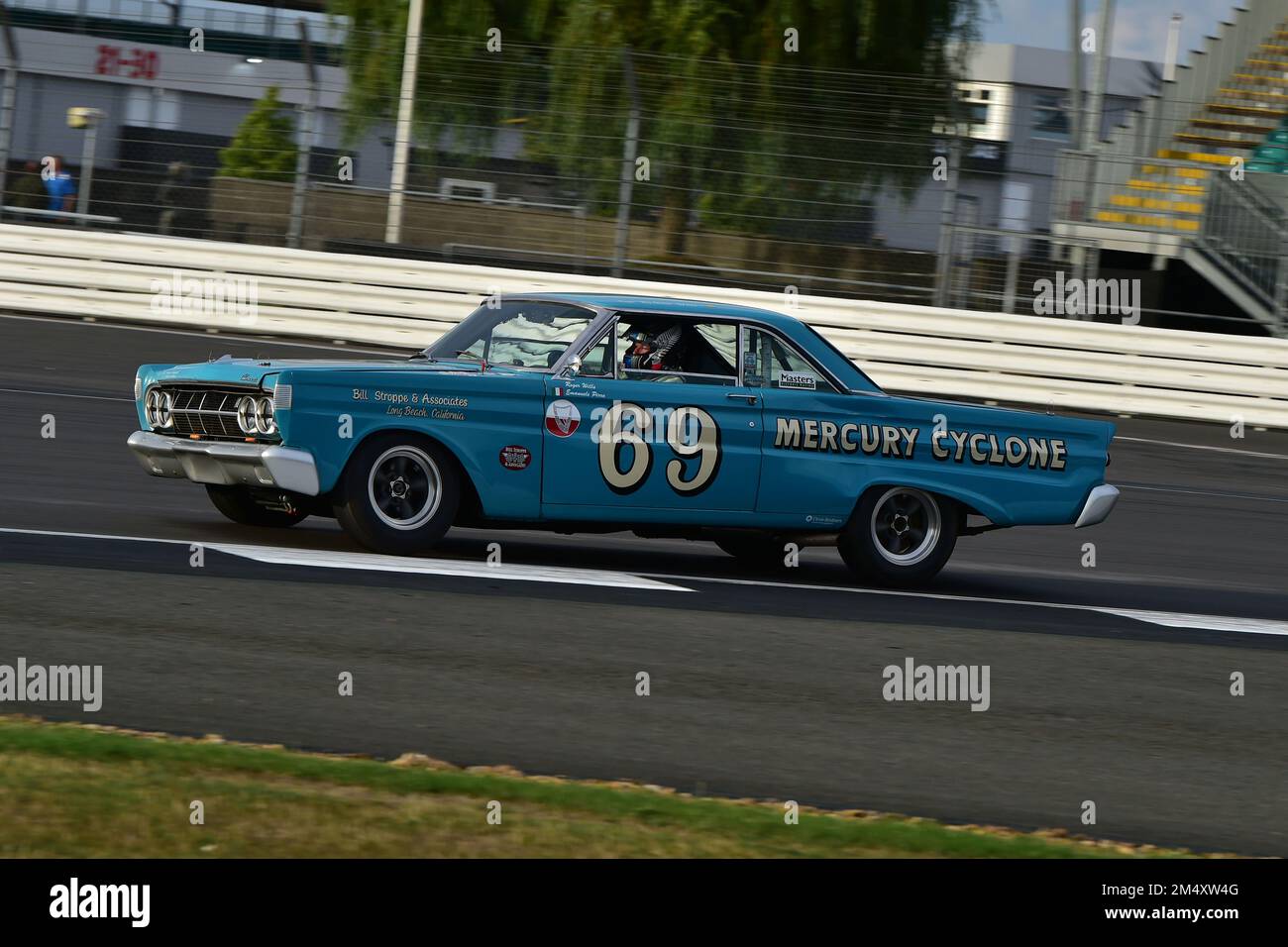 Roger Wills, Mercury Comet Cyclone, Adrian Flux Trophy for Transatlantic Pre ’66 Touring Cars, predominantly V8 Americana vs the UK racing stalwarts F Stock Photo