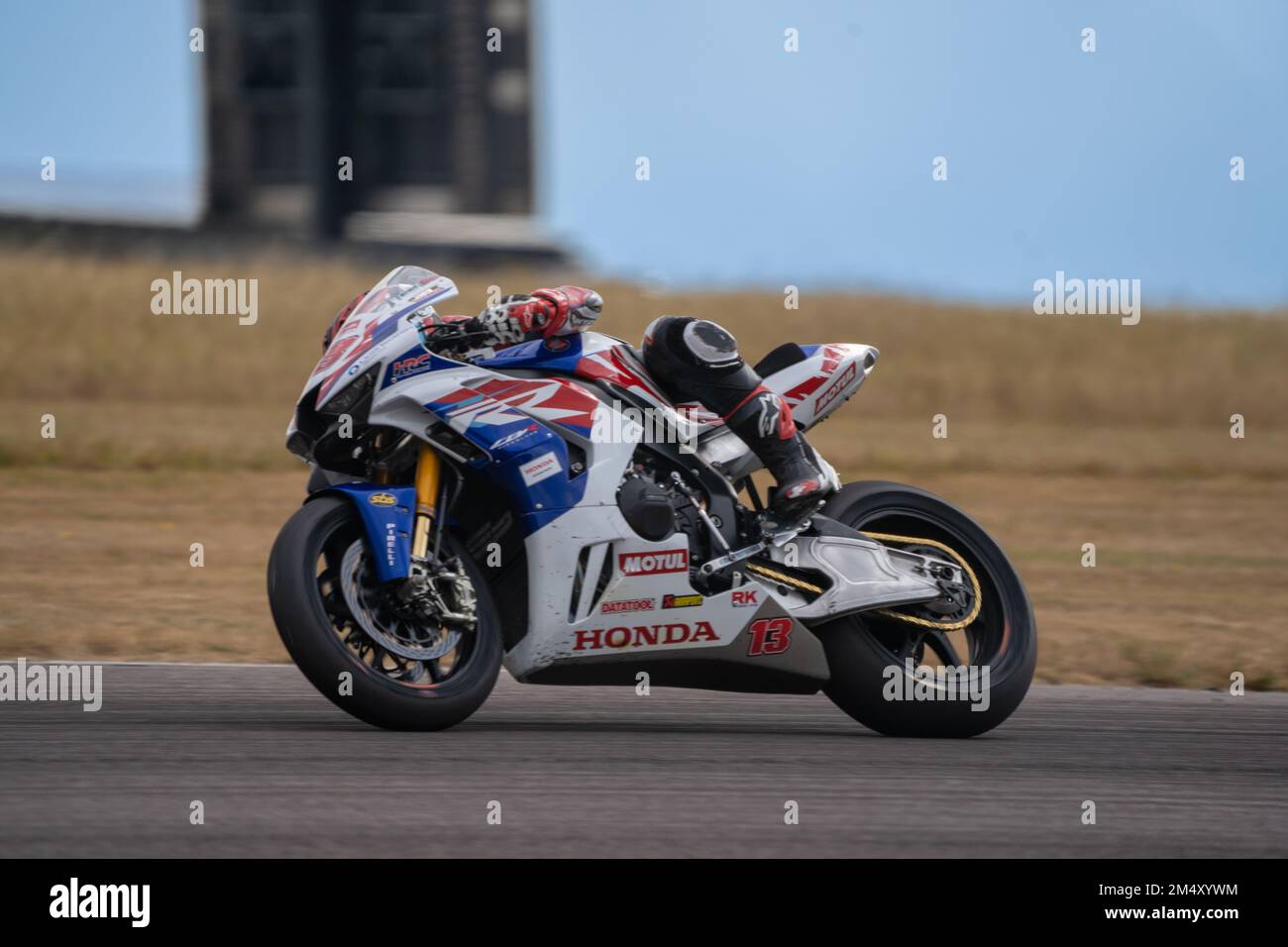 British Super Bikes Thruxton Race Circuit Sunday Race Day Stock Photo ...