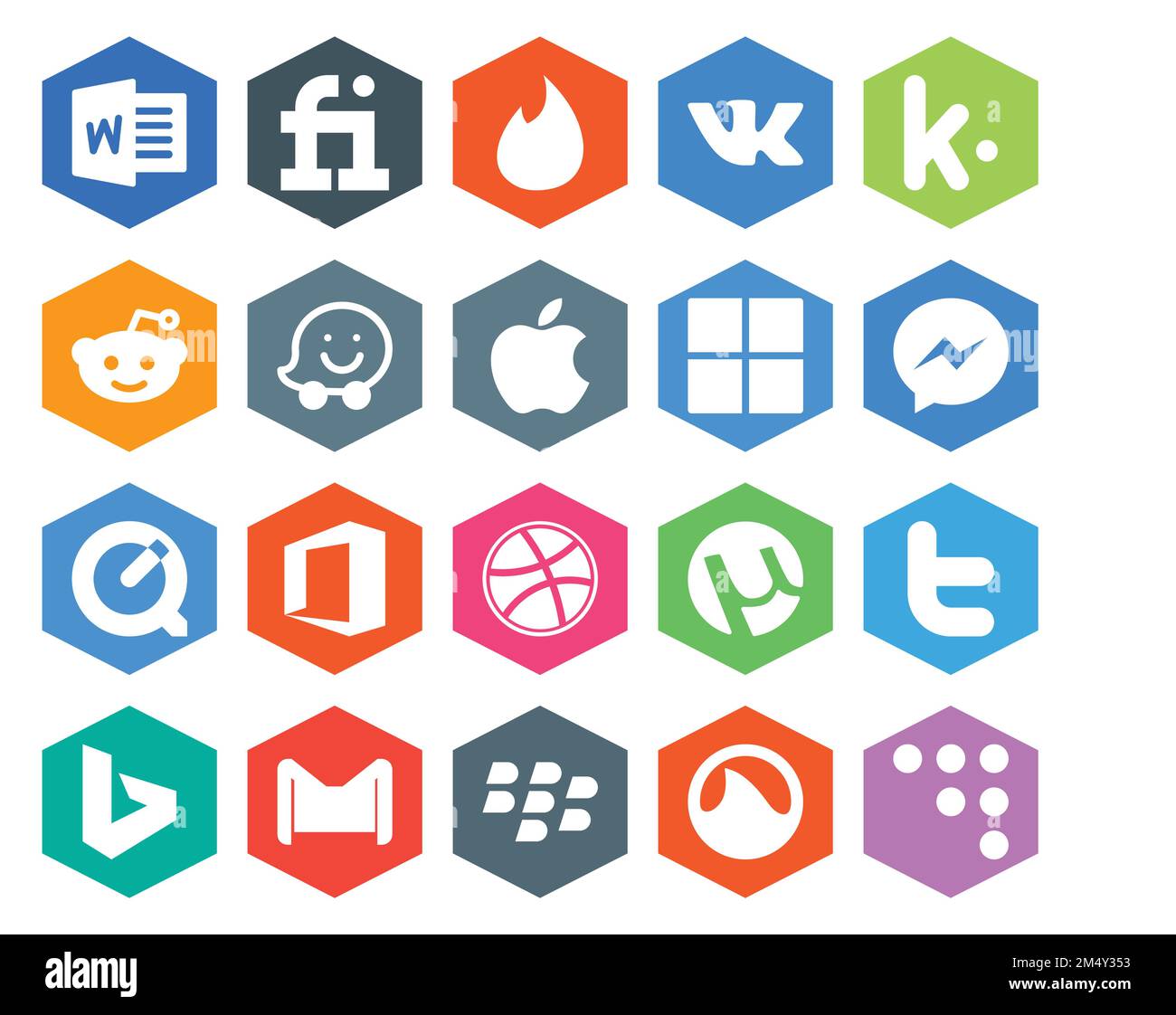 20 Social Media Icon Pack Including gmail. tweet. microsoft. twitter. dribbble Stock Vector