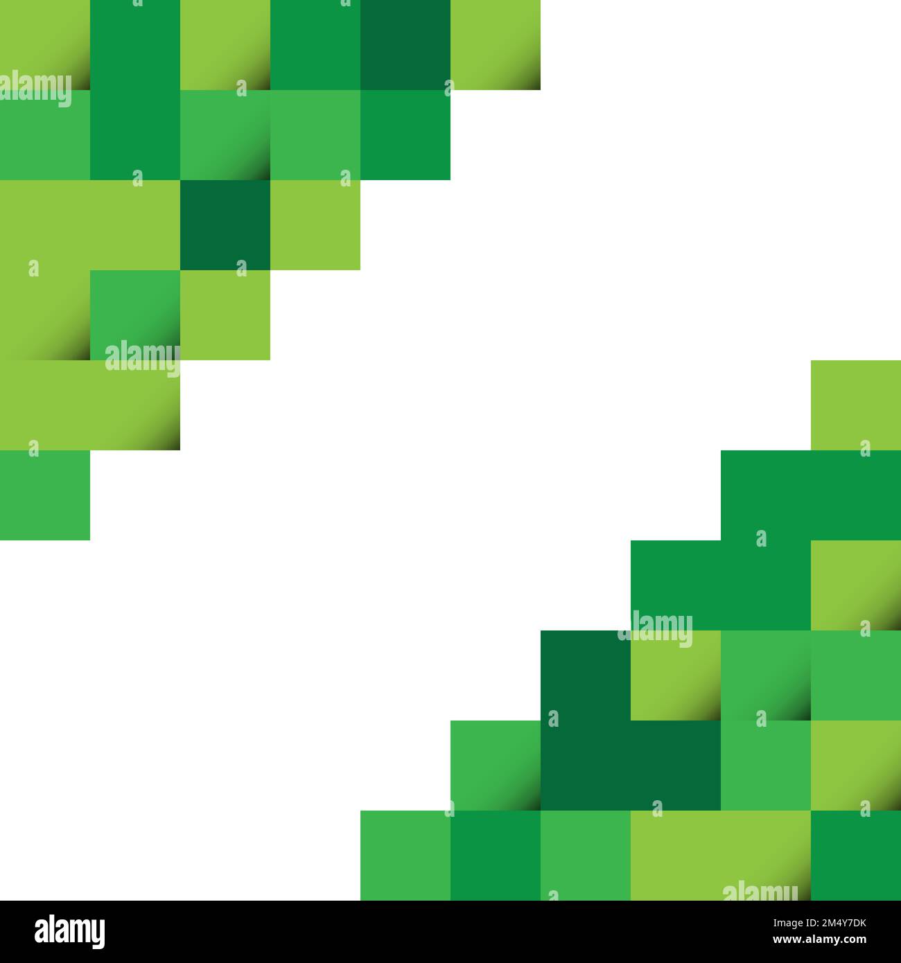 Green abstract squares Background design for poster flyer cover