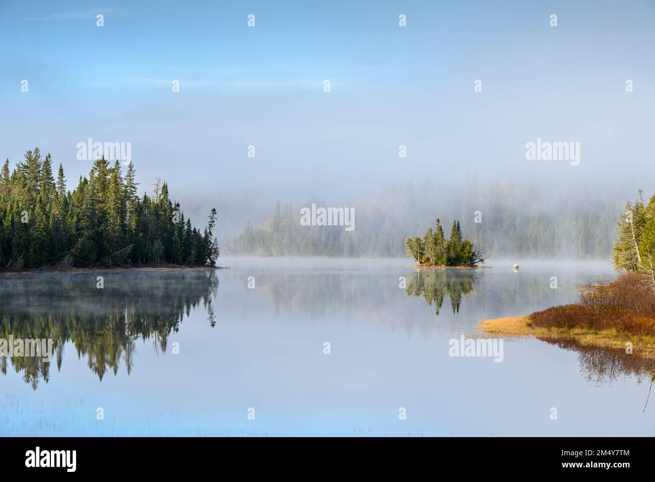 Rabbit Blanket Lake at dawn, Lake Superior Provincial Park, Ontario