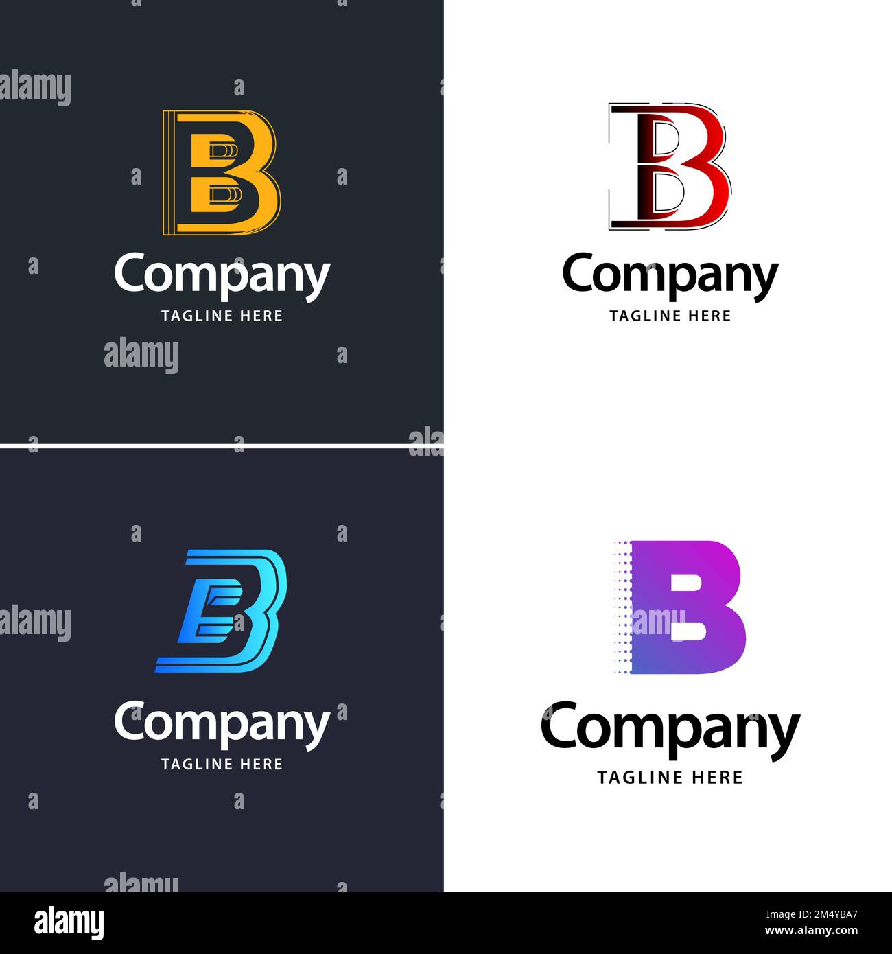 Letter B Big Logo Pack Design Creative Modern Logos Design For Your ...